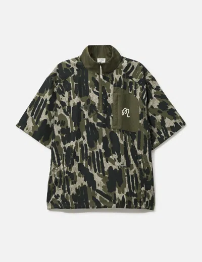 Malbon Golf Tour Divot Camo Windshirt In Multi