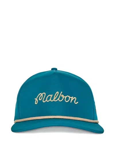 Malbon Golf Two Man Scramble Cap In Blue