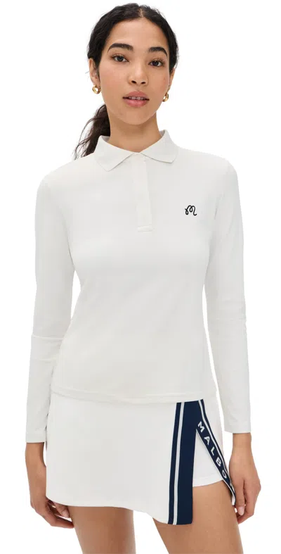 Malbon Golf Venus Polo White
