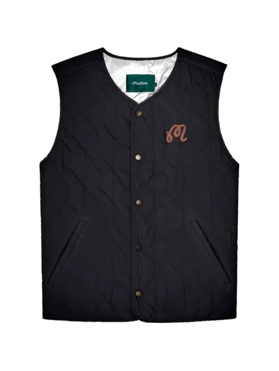 Malbon Vincenzo Quilted Vest In Black