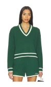 Malbon Golf Willow Sweater In Green