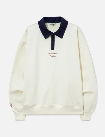 Malbon Golf X Bettinardi Rugby Polo In White/白色/화이트/ホワイト