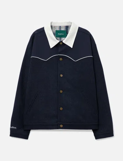 Malbon Golf X Bettinardi Western Jacket In Blue/蓝色/藍色/블루/ブルー