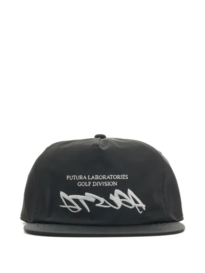 Malbon Golf X Futura Agusta Snapback Cap In Black