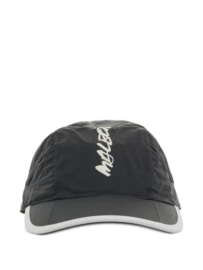Malbon Golf X Futura Bungee Logo-embroidered Cap In Black