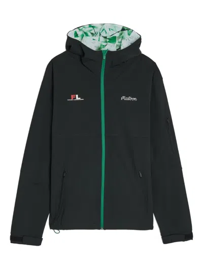 Malbon Golf X Futura Tag Hooded Zip Jacket