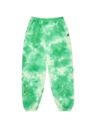 Malbon Golf X Grateful Dead Clubhouse Tie-dye Performance Trousers In Green