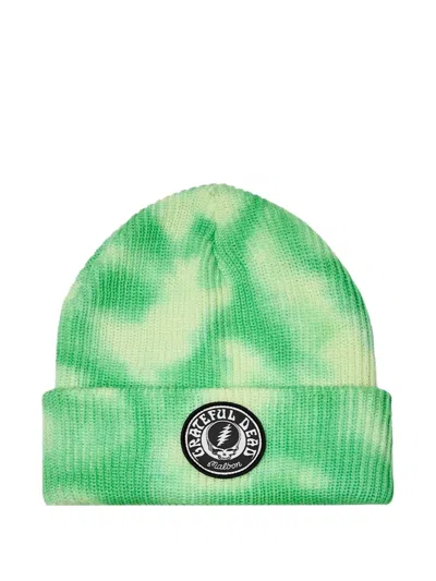 Malbon Golf Stealie Tie-dye Beanie Hat In Green