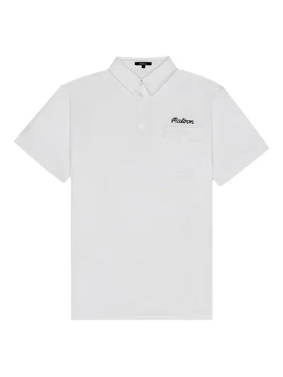 Malbon Golf X Jesper Parnevik Cotton Polo Shirt In White