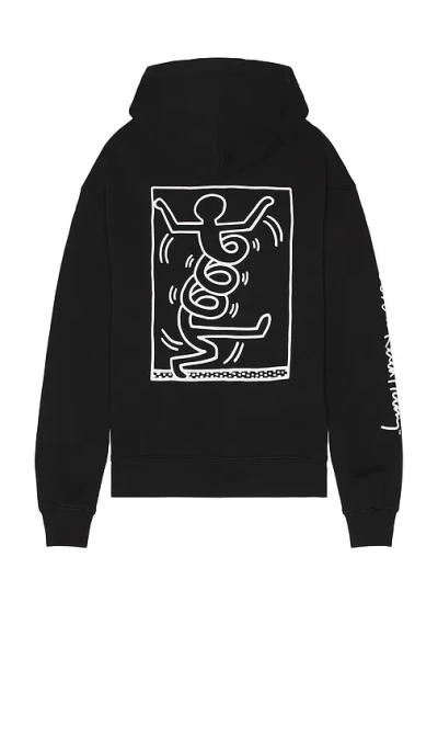 Malbon Golf X Keith Haring Hoodie In Black