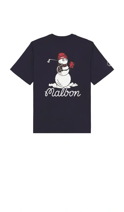 Malbon Golf X Revolve Snowman Buckets T-shirt In Blue