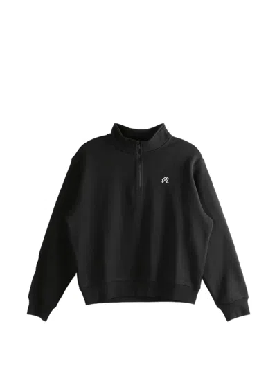 Malbon Golf Zip Sweatshirt In Black