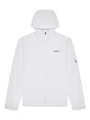 Malbon Golf Zip-up Shell Jacket In White