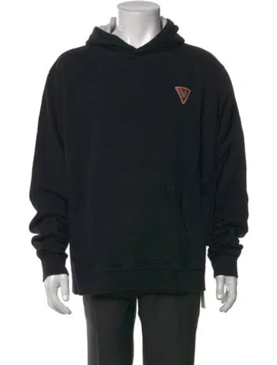 Pre-owned Malbon Graphic Print Crew Neck Hoodie In Black