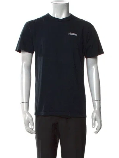 Pre-owned Malbon Graphic Print Crew Neck T-shirt In Black