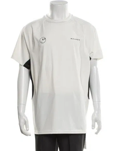 Pre-owned Malbon Graphic Print Crew Neck T-shirt In Neutrals