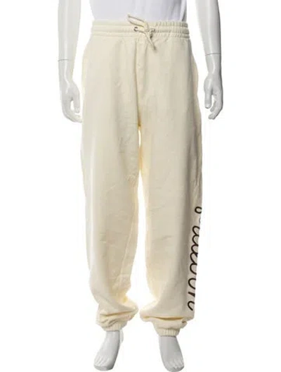 Pre-owned Malbon Graphic Print Lounge Bottoms In Yellow