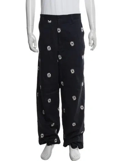 Pre-owned Malbon Graphic Print Pants In Blue