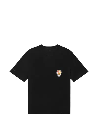Malbon Graphic-print Chest-pocket T-shirt In Black
