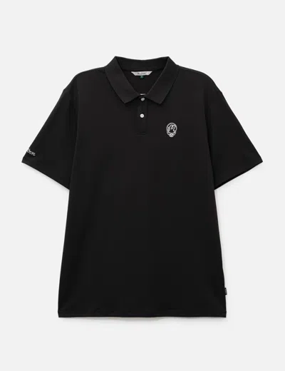 Malbon Grateful Dead Fairway Stealie Polo In Black