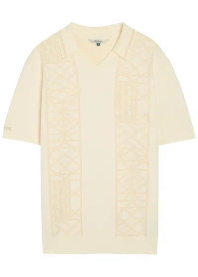 Malbon Habana Patterned Cotton-blend Polo Shirt In Yellow