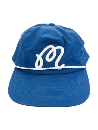 Pre-owned Malbon Hat In Blue/white
