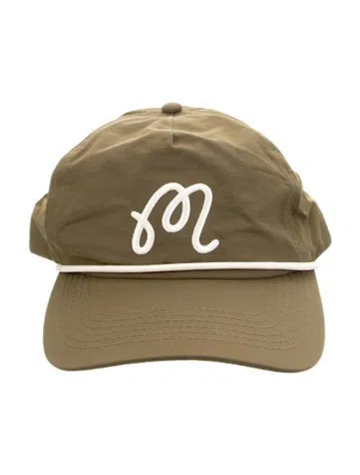 Pre-owned Malbon Hat In Green/white