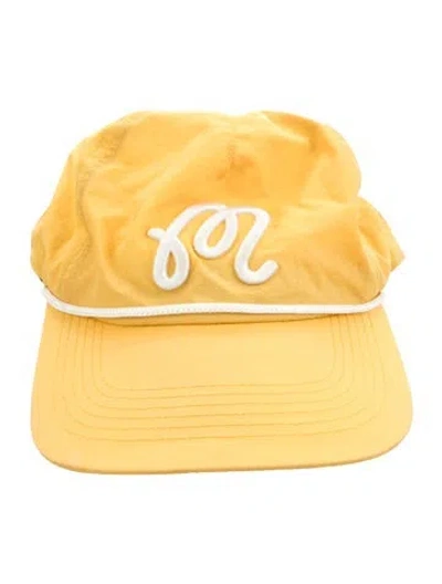 Pre-owned Malbon Hat In White/yellow