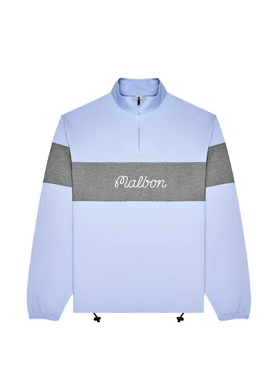 Malbon Horizon Panelled Pullover In Blue
