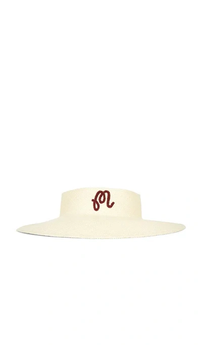 Malbon Hortensia Visor Hat In Raffia