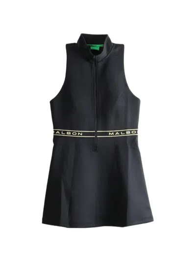 Malbon Kaleen Logo-detail Sleeveless Mini Dress In Black