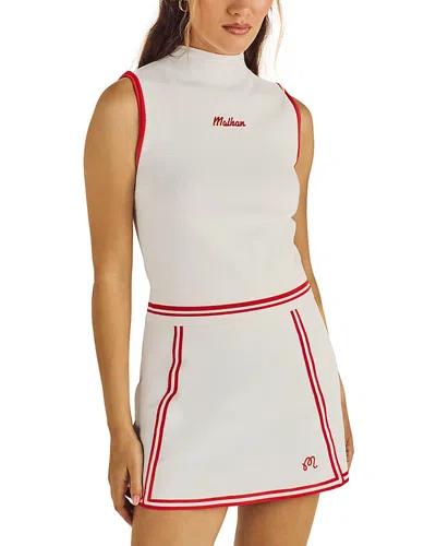 Malbon Kara Mock Neck Vest In White