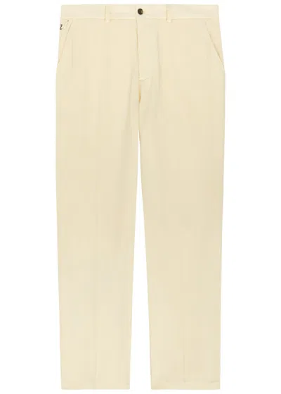 Malbon La Perla Straight-leg Tencel-twill Trousers In Yellow