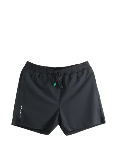 Malbon Logo-print Drawstring Shorts In Blue