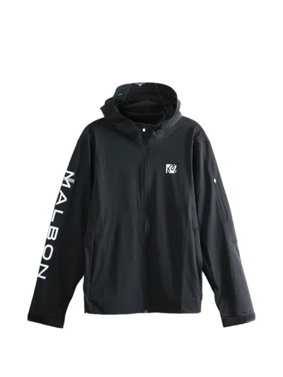 Malbon Logo-print Hooded Jacket In Black