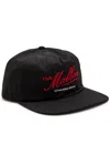 Malbon Members Logo-embroidered Shell Cap In Black