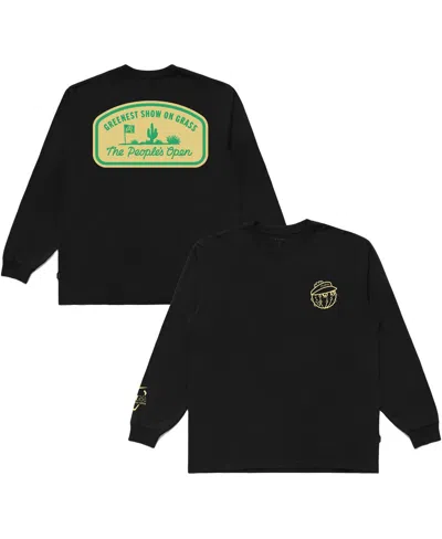 Malbon Men's And Women's Golf Black 2025 Wm Phoenix Open People's Open Long Sleeve T-shirt