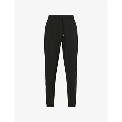 Malbon Mens Black Performance Nylon Tech Woven Jogging Pants Xl