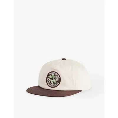 Malbon Mens Palmera Branded Cotton Cap Cream