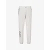 Malbon Mens Tech Logo-print Shell Track Bottoms Slate