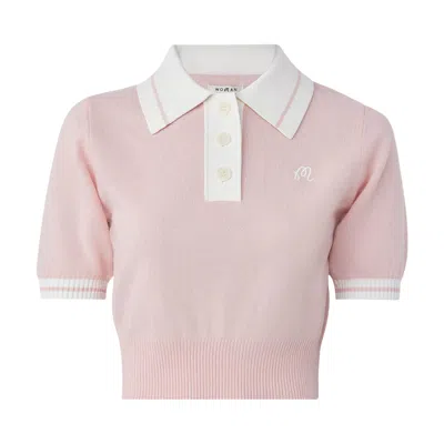 Pre-owned Malbon Mikayla Polo T-shirt  'dusty Rose' | Pink | Women's Size S
