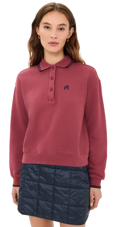 Malbon Naomi Pullover Oxblood In Red