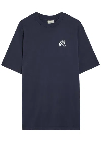 Malbon Origin Printed Cotton T-shirt In Blue