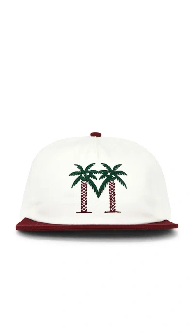 Malbon Palma Drive Snapback In 私语白