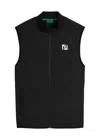 Malbon Performance Logo-print Shell Gilet In Black