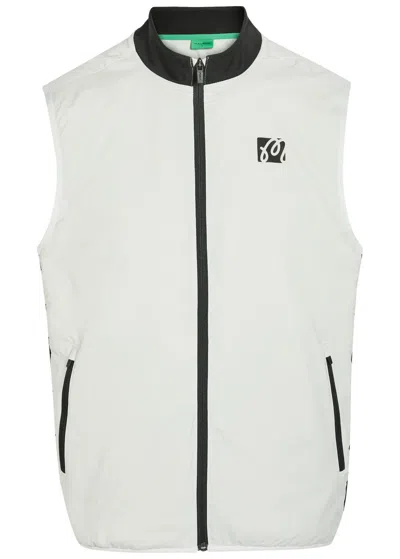 Malbon Performance Logo-print Shell Vest In White