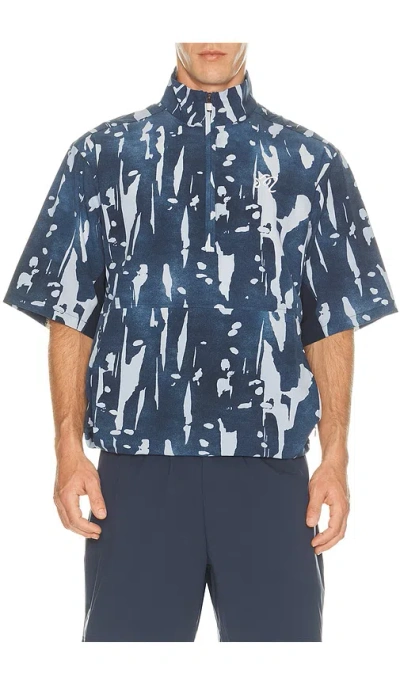 Malbon Pine Ink Wash Windshirt In Blue
