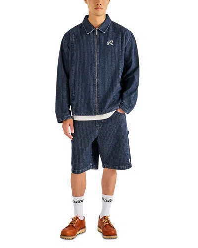 Malbon Relaxed Fit Foreman Jacket In Blue