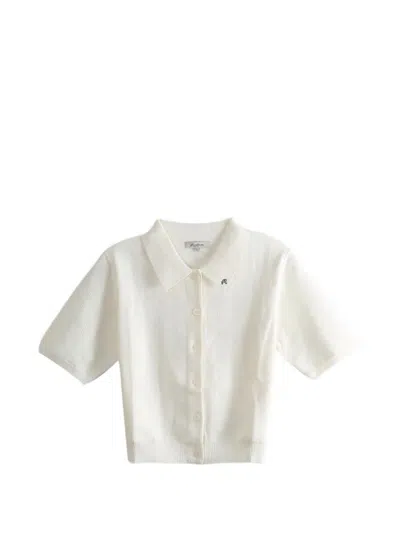 Malbon Ren Pointelle-knit Top In 뉴트럴