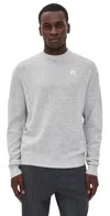 Malbon Script Sweater Heather Grey In Heather Grey